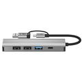 Tech-Protect HB03 5-i-1 USB-C-hubadapter med USB 2.0, USB 3.0, RJ45 Ethernet og Type-C - Rum grå