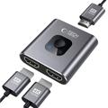 Tech-Protect HB07 HDMI Splitter 2x1 - 4K/60Hz - Rum grå