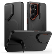 Samsung Galaxy S26 Ultra Tech-Protect Kevlar Aura Cover - MagSafe-kompatibel - Sort / Orange