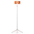 Tech-Protect L10S MagSafe Selfie Stick-stativ med Bluetooth-fjernbetjening - Pink / Grå