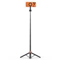 Tech-Protect L10S MagSafe Selfie Stick-stativ med Bluetooth-fjernbetjening - sort / orange