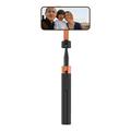 Tech-Protect L10S MagSafe Selfie Stick-stativ med Bluetooth-fjernbetjening - sort / orange