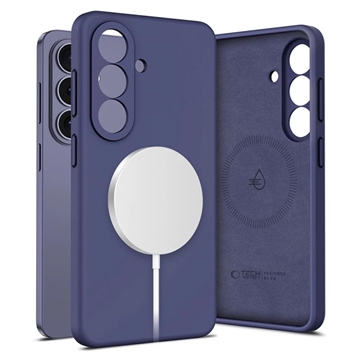 Samsung Galaxy S26 Tech-Protect flydende silikone cover - MagSafe-kompatibel - Koboltviolet