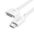 Tech-Protect MMC01 Ultraboost USB-C til MagSafe 3-kabel 140W - 2m - hvid