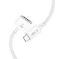 Tech-Protect MMC01 Ultraboost USB-C til MagSafe 3-kabel 140W - 2m - hvid