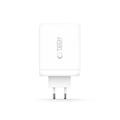 Tech-Protect NC200W-GAN 4-ports vægoplader – 200 W – hvid