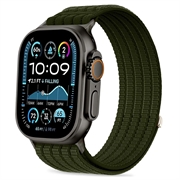 Tech-Protect nylon-sportsrem - Apple Watch 8/9/10/11/SE/Ultra - 44/45/46/49mm - militærgrøn