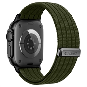 Tech-Protect nylon-sportsrem - Apple Watch 8/9/10/11/SE/Ultra - 44/45/46/49mm - militærgrøn