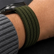 Tech-Protect nylon-sportsrem - Apple Watch 8/9/10/11/SE/Ultra - 44/45/46/49mm - militærgrøn