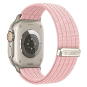 Tech-Protect nylon-sportsrem - Apple Watch 8/9/10/11/SE/Ultra - 44/45/46/49mm - lyserød