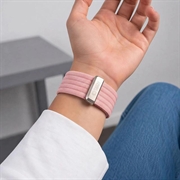 Tech-Protect nylon-sportsrem - Apple Watch 8/9/10/11/SE/Ultra - 44/45/46/49mm - lyserød