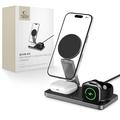 Tech-Protect QI15W-A47 3-i-1 foldbar MagSafe trådløs oplader - sort