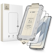 Samsung Galaxy S26 Tech-Protect Quick Set+ 2-Pack Skærmbeskyttelse Hærdet Glas - Sort kant