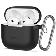 AirPods 4 Tech-Protect Silikone krog etui - Sort