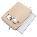 Tech-Protect Sleevy Laptop Sleeve med sidelomme - 13-14" - Caffe Latte