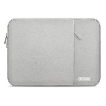 Tech-Protect Sleevy Laptop Sleeve med sidelomme - 13-14" - Farveblyant grå