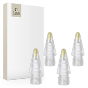 Tech-Protect-penespidser, 4-pak til Apple Pencil - hvid
