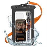 Tech-Protect UWC9 vandtæt universaltaske - 8,9" - sort/orange