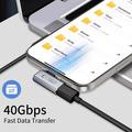 Tech-Protect UltraBoost AA01 Højrevinklet USB-C-adapter - 40Gbps - Grå
