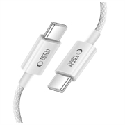 Tech-Protect UltraBoost Classic Type-C-kabel - PD60W/3A, 2 m - hvid