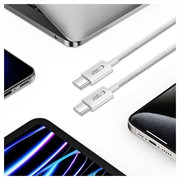 Tech-Protect UltraBoost Classic Type-C-kabel - PD60W/3A, 2 m - hvid