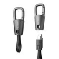 Tech-Protect UltraBoost DNA nøglering USB-C-kabel - 60W PD, 17cm - Jerngrå