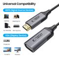 Tech-Protect UltraBoost HDMI til VGA-adapter - Full HD 1080p, 60Hz - Sort