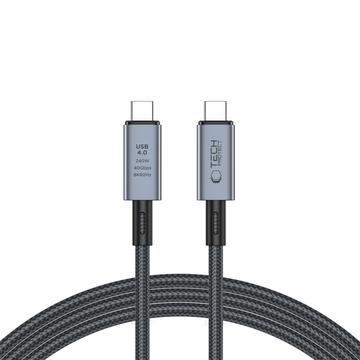 Tech-Protect UltraBoost Max USB 4.0 Type-C-kabel - PD240W, 2m, 8K 40Gbps - grå
