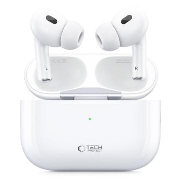 Tech-Protect UltraBoost Pro TWS-høretelefoner (Open Box - God stand) - hvid