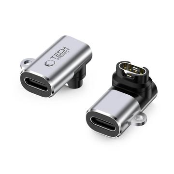 Tech-Protect UltraBoost USB-C-adapter til Garmin-ure - 5W - Grå
