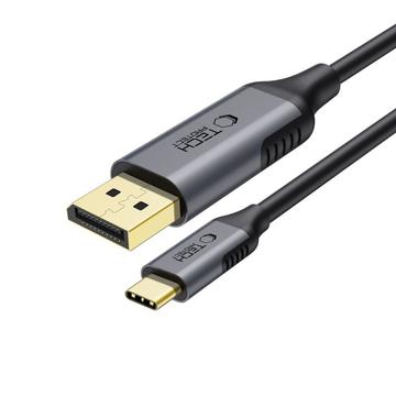 Tech-Protect UltraBoost USB-C til DisplayPort 1.4-kabel - 8K@60Hz, 180cm - Sort