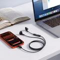 Tech-Protect Ultraboost Core G4 USB-C-øretelefoner med ledning - Sort