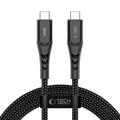 Tech-Protect Ultraboost UB11T USB-C-kabel - PD 240W/QC 4.0, 2m - Sort