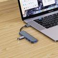 Tech-Protect V0 5-i-1 USB-A Hub - 3xUSB 2.0, USB 3.0, USB-C PD - Grå