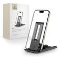 Tech-Protect Z5 Foldbar aluminiumsholder til smartphones, tablets og e-læsere - 4" - 8.3" - Sort