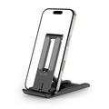 Tech-Protect Z5 Foldbar aluminiumsholder til smartphones, tablets og e-læsere - 4" - 8.3" - Sort