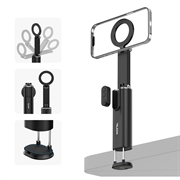Telesin P1-HSS-02 MagSafe-holder til vlogging med Bluetooth-fjernbetjening - sort