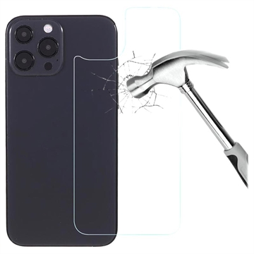 iPhone 14 Pro Max Skærmbeskyttelse Hærdet Glas til Bagcoveret - 9H - Klar