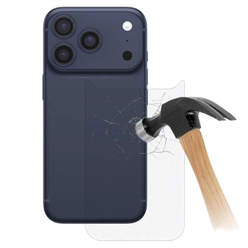 iPhone 17 Pro Max Skærmbeskyttelse Hærdet Glas til Bagcoveret - 9H - Klar