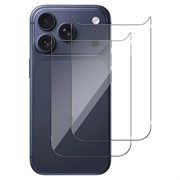 iPhone 18 Pro Skærmbeskyttelse Hærdet Glas til Bagcoveret - 9H - 2 Stk. - Klar