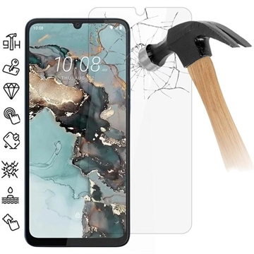 HTC Wildfire E5 Plus Skærmbeskyttelse Hærdet Glas - Case Friendly - Gennemsigtig