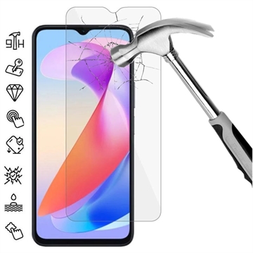 Honor X6a Skærmbeskyttelse Hærdet Glas - 9H, 0.3mm - Case Friendly - Klar