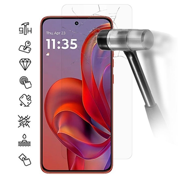 Motorola Edge 60 Neo Skærmbeskyttelse Hærdet Glas - 9H - Case Friendly - Gennemsigtig