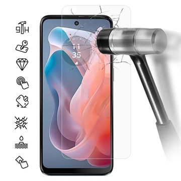 Motorola Moto G04 Skærmbeskyttelse Hærdet Glas - 9H, 0.3mm - Case Friendly - Klar