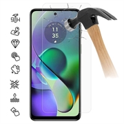 Motorola Moto G54 Skærmbeskyttelse Hærdet Glas - 9H - Case Friendly - Klar