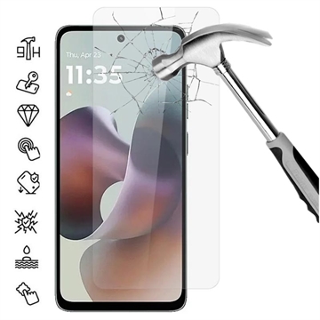 Motorola Moto G56 Skærmbeskyttelse Hærdet Glas - 9H - Case Friendly - Gennemsigtig