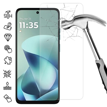 Motorola Moto G57 Power Skærmbeskyttelse Hærdet Glas - 9H - Case Friendly - Gennemsigtig