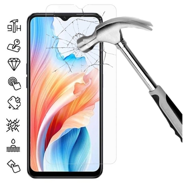 Oppo A2x Skærmbeskyttelse Hærdet Glas - 9H - Case Friendly - Klar