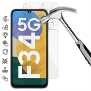 Samsung Galaxy F34/M34 5G Skærmbeskyttelse Hærdet Glas - 9H, 0.3mm - Case Friendly - Klar
