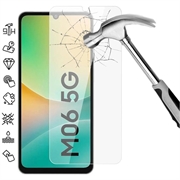 Samsung Galaxy M06 Skærmbeskyttelse Hærdet Glas - 9H - Case Friendly - Gennemsigtig